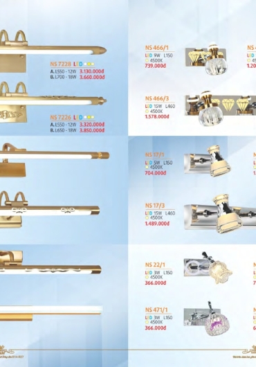 CATALOGUE NAM LONG ĐÈN VÁCH, GƯƠNG, MÂM, VƯỜN - 2025