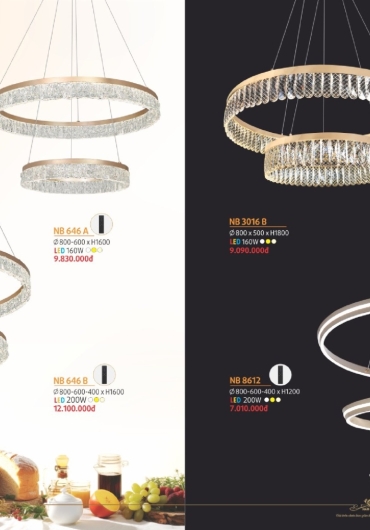 CATALOGUE NAM LONG ĐÈN THẢ, QUẠT NGỦ - 2025