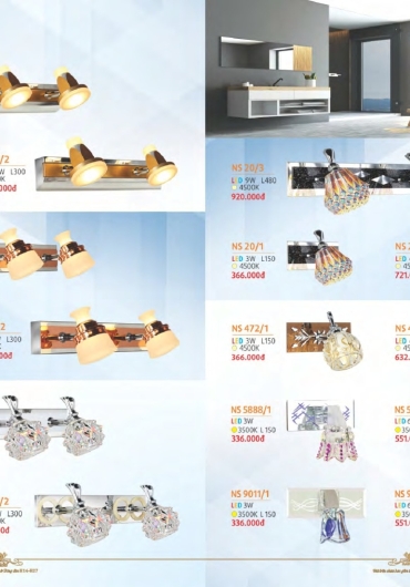 CATALOGUE NAM LONG ĐÈN VÁCH, GƯƠNG, MÂM, VƯỜN - 2025