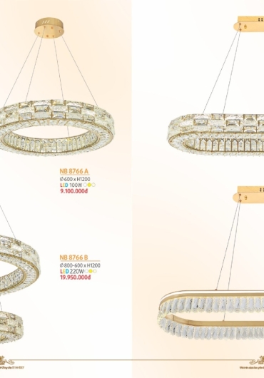CATALOGUE NAM LONG ĐÈN THẢ, QUẠT NGỦ - 2025