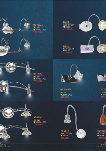 CATALOGUE NAM LONG ĐÈN VÁCH, GƯƠNG, MÂM, VƯỜN - 2025