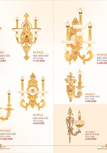 CATALOGUE NAM LONG ĐÈN VÁCH, GƯƠNG, MÂM, VƯỜN - 2025