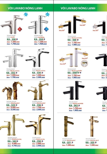 CATALOGUE THIẾT BỊ VỆ SINH KAFINA