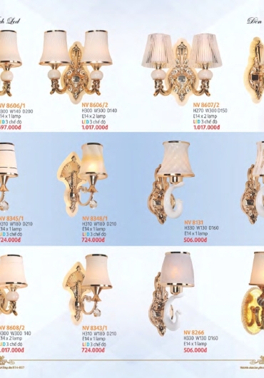 CATALOGUE NAM LONG ĐÈN VÁCH, GƯƠNG, MÂM, VƯỜN - 2025