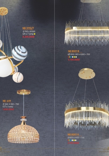 CATALOGUE NAM LONG ĐÈN THẢ, QUẠT NGỦ - 2025