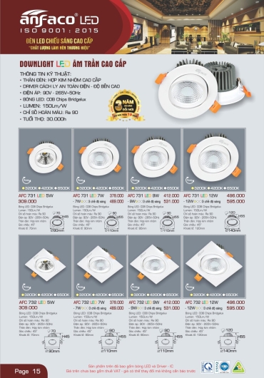 CATALOGUE ĐÈN TRANG TRÍ ANFACO - 2025