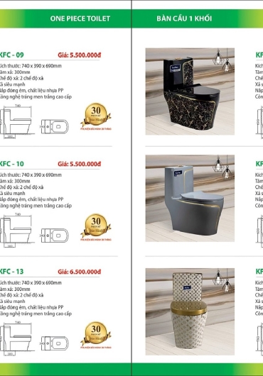 CATALOGUE THIẾT BỊ VỆ SINH KAFINA
