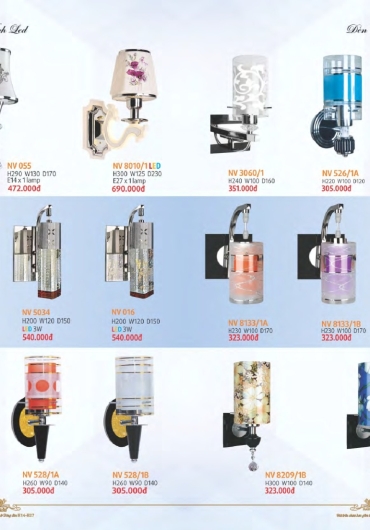 CATALOGUE NAM LONG ĐÈN VÁCH, GƯƠNG, MÂM, VƯỜN - 2025