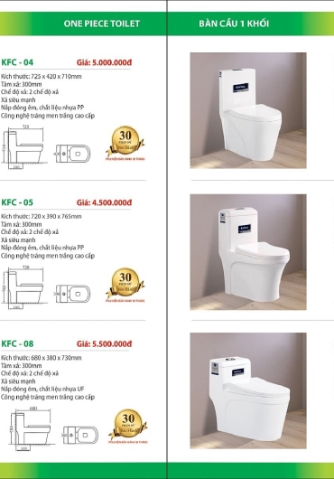 CATALOGUE THIẾT BỊ VỆ SINH KAFINA
