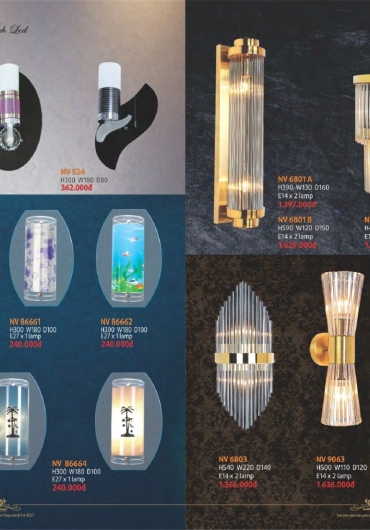 CATALOGUE NAM LONG ĐÈN VÁCH, GƯƠNG, MÂM, VƯỜN - 2025