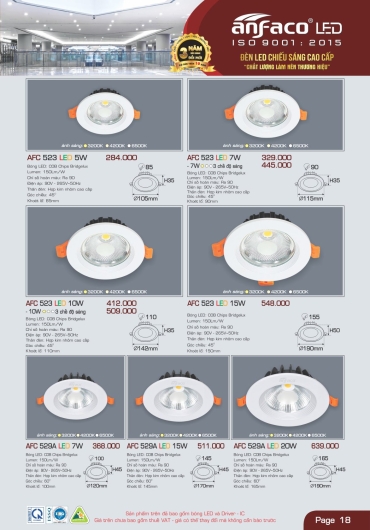 CATALOGUE ĐÈN TRANG TRÍ ANFACO - 2025