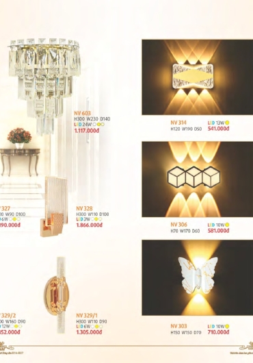 CATALOGUE NAM LONG ĐÈN VÁCH, GƯƠNG, MÂM, VƯỜN - 2025