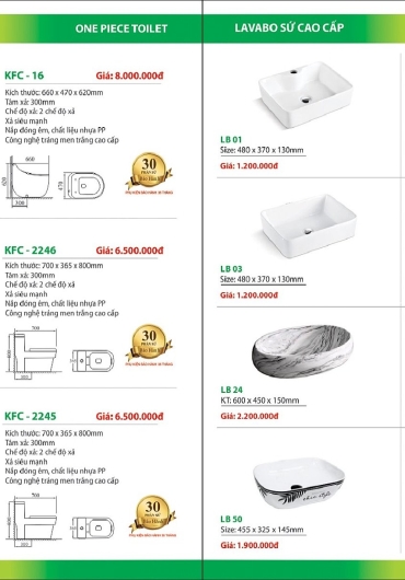 CATALOGUE THIẾT BỊ VỆ SINH KAFINA