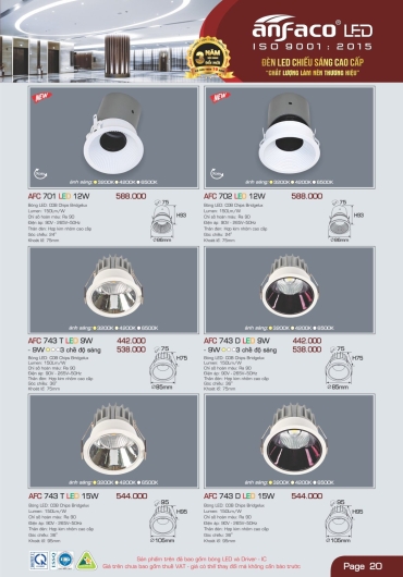 CATALOGUE ĐÈN TRANG TRÍ ANFACO - 2025