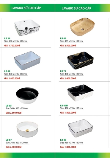 CATALOGUE THIẾT BỊ VỆ SINH KAFINA