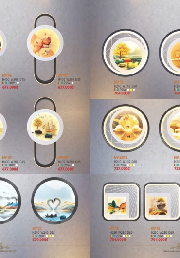 CATALOGUE NAM LONG ĐÈN VÁCH, GƯƠNG, MÂM, VƯỜN - 2025