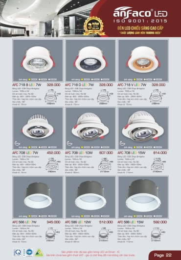 CATALOGUE ĐÈN TRANG TRÍ ANFACO - 2025
