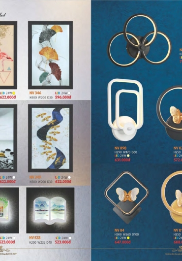 CATALOGUE NAM LONG ĐÈN VÁCH, GƯƠNG, MÂM, VƯỜN - 2025
