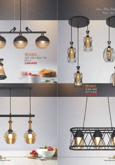 CATALOGUE NAM LONG ĐÈN THẢ, QUẠT NGỦ - 2025