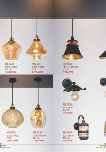 CATALOGUE NAM LONG ĐÈN THẢ, QUẠT NGỦ - 2025