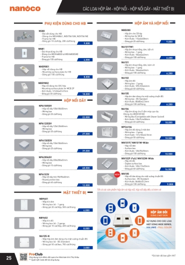 CATALOGUE THIẾT BỊ ĐIỆN PANASONIC - 2025