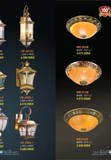 CATALOGUE ĐÈN TRANG TRÍ VERONA - 2025