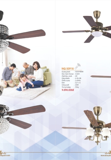 CATALOGUE NAM LONG ĐÈN THẢ, QUẠT NGỦ - 2025