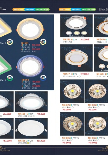 CATALOGUE NAM LONG ĐÈN VÁCH, GƯƠNG, MÂM, VƯỜN - 2025