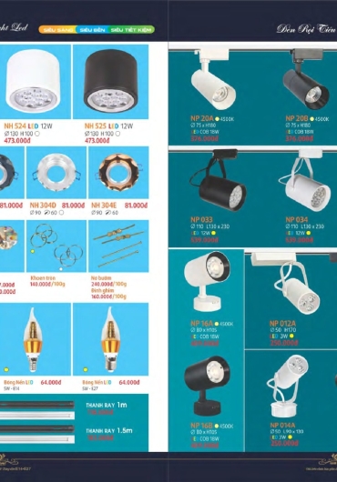 CATALOGUE NAM LONG ĐÈN VÁCH, GƯƠNG, MÂM, VƯỜN - 2025