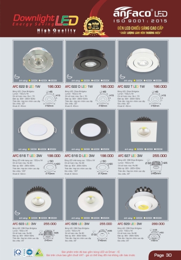 CATALOGUE ĐÈN TRANG TRÍ ANFACO - 2025