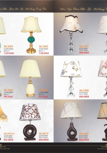CATALOGUE NAM LONG ĐÈN THẢ, QUẠT NGỦ - 2025
