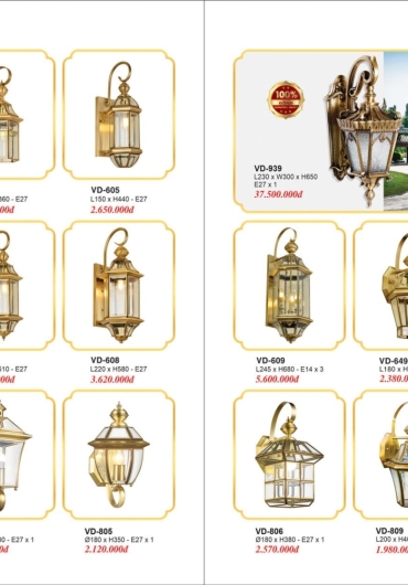 CATALOGUE ĐÈN TRANG TRÍ EUROTO - 2025