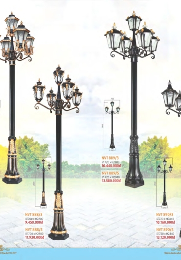 CATALOGUE NAM LONG ĐÈN VÁCH, GƯƠNG, MÂM, VƯỜN - 2025