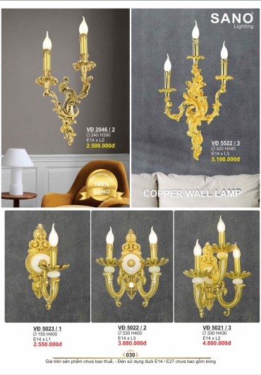 CATALOGUE ĐÈN TRANG TRÍ SANO - 2025