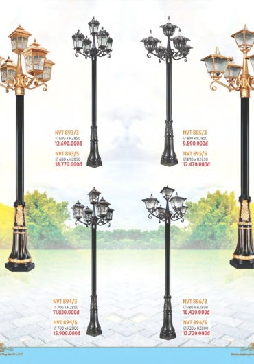 CATALOGUE NAM LONG ĐÈN VÁCH, GƯƠNG, MÂM, VƯỜN - 2025