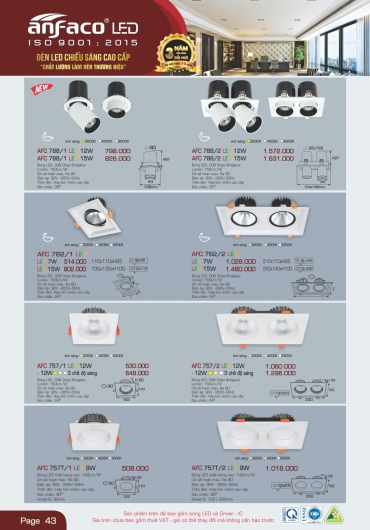 CATALOGUE ĐÈN TRANG TRÍ ANFACO - 2025