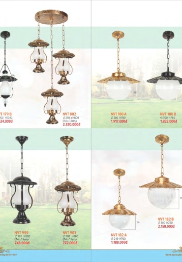 CATALOGUE NAM LONG ĐÈN VÁCH, GƯƠNG, MÂM, VƯỜN - 2025