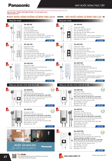CATALOGUE THIẾT BỊ ĐIỆN PANASONIC - 2025