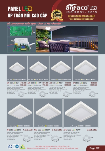 CATALOGUE ĐÈN TRANG TRÍ ANFACO - 2025