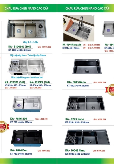 CATALOGUE THIẾT BỊ VỆ SINH KAFINA