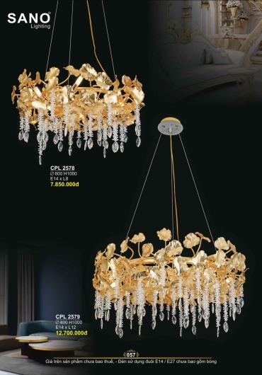CATALOGUE ĐÈN TRANG TRÍ SANO - 2025