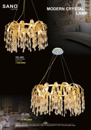 CATALOGUE ĐÈN TRANG TRÍ SANO - 2025