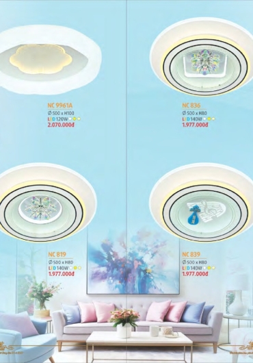 CATALOGUE NAM LONG CHÙM NẾN, MÂM LED - 2025
