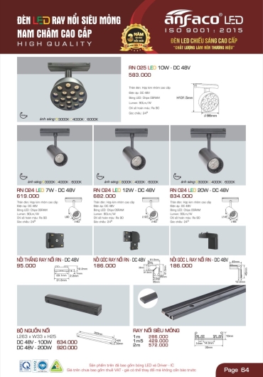 CATALOGUE ĐÈN TRANG TRÍ ANFACO - 2025