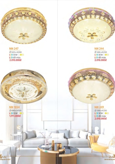 CATALOGUE NAM LONG CHÙM NẾN, MÂM LED - 2025