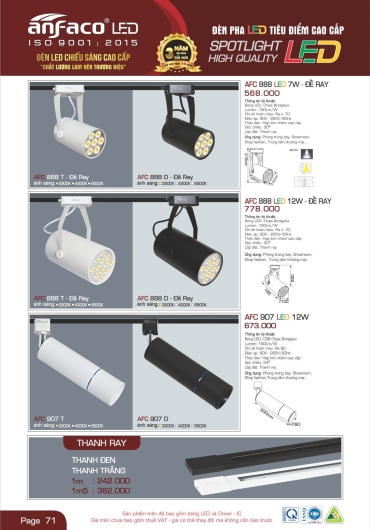 CATALOGUE ĐÈN TRANG TRÍ ANFACO - 2025