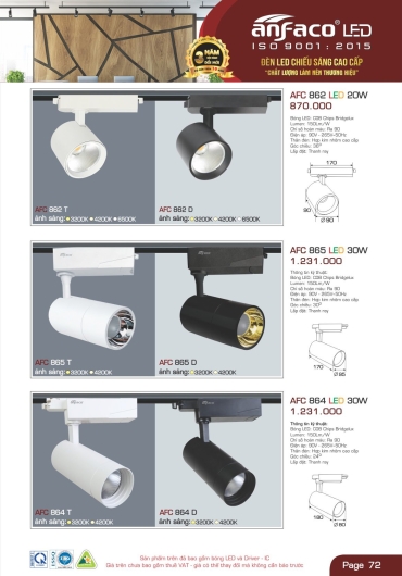 CATALOGUE ĐÈN TRANG TRÍ ANFACO - 2025