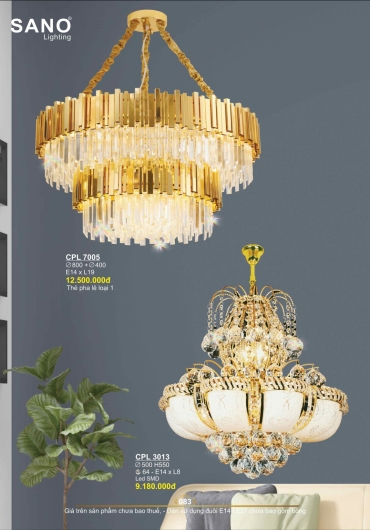 CATALOGUE ĐÈN TRANG TRÍ SANO - 2025