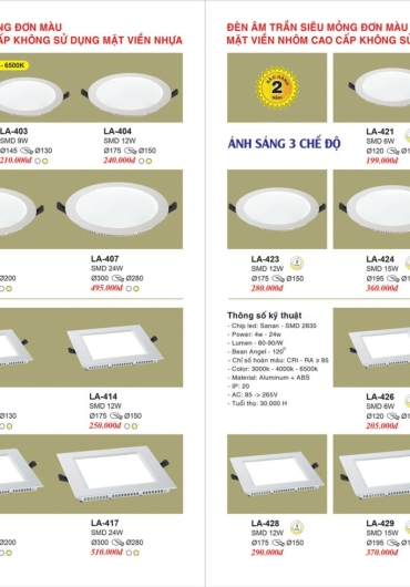 CATALOGUE ĐÈN TRANG TRÍ EUROTO - 2025