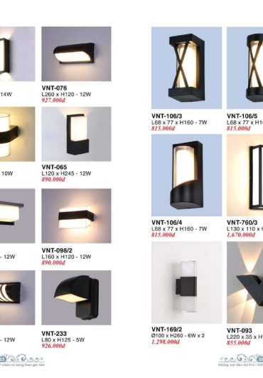 CATALOGUE ĐÈN TRANG TRÍ VERONA - 2025